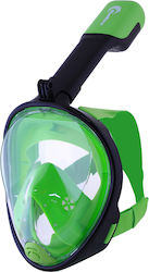 Bluewave Silicone Full Face Diving Mask Μαύρο / Πράσινο L/XL Green