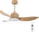 Telemax 46-YJ356 Ceiling Fan 117cm With Oak Light Fixture