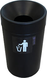 Viomes Plastic Coș de gunoi Reciclare 36lt Negruț