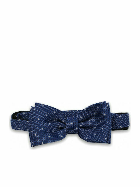 Bow Tie Set Blue Shades with White Polka Dots