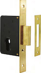 Cisa Recessed Lock Safe deposit box with Cylinder and Center 45mm Gold