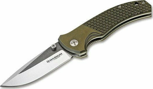 Boker Magnum Three Dimensions Μαχαίρι Χακί με Λάμα από Ατσάλι