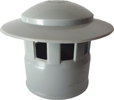 Fasoplast Plastic Ventilation Cap with Output 63mm Gray