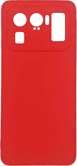 Sonique Liquid Umschlag Rückseite Silikon Rot (Xiaomi Mi 11 Ultra)