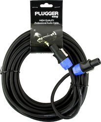Plugger Speakon male - Speakon male 6m DK-PLG00050