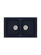 Sanitec Classic Drop-In Sink Synthetic Granite W86xD50cm Granite Blue