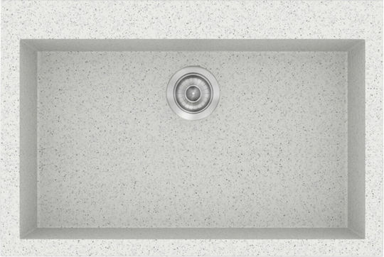 Sanitec Classic 338 Drop-In Μ70xΠ50cm Granite White