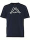 Kappa Herren T-Shirt Kurzarm Marineblau