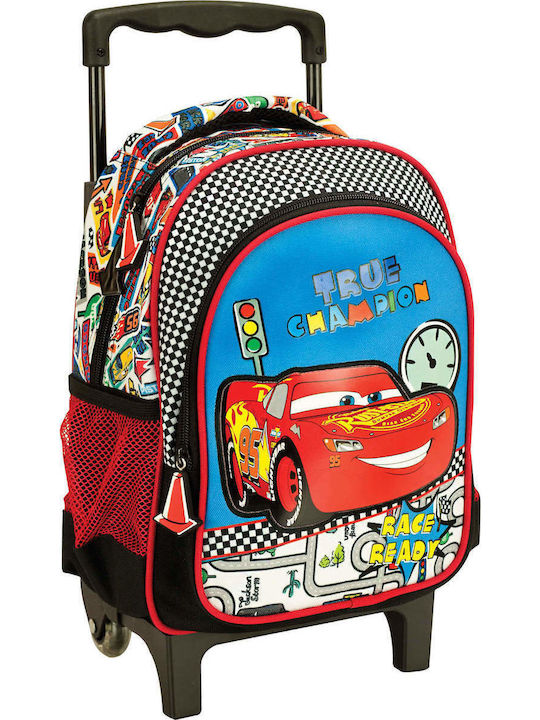 Gim Let's Race Kindergarten School Trolley Bag Multicolour L25xW15xH35cm