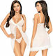 Penthouse After Sunset Babydoll & String White