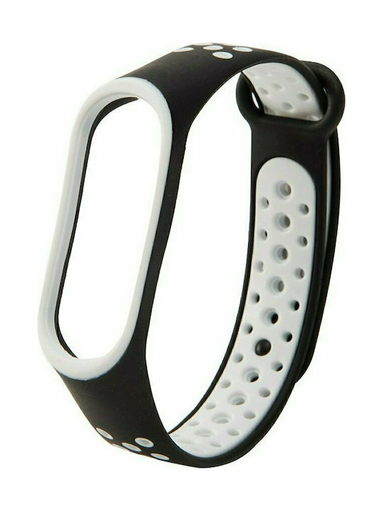 Hurtel Dots Strap Silicone with Pin Black (Mi Band 3/Mi Smart Band 4)