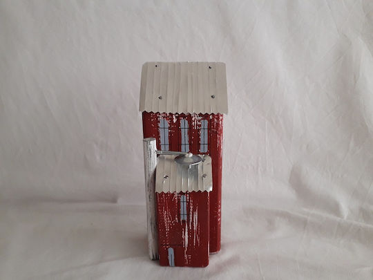 Kapadakis Wood Art Dekoratives Startseite Handgefertigt mit Säule aus Hölzernes 5.5x7x18cm 1Stück