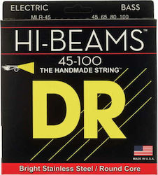 DR Hi-Beams Stainless Steel Bass Strings Set 45 - 100 Medium/Light