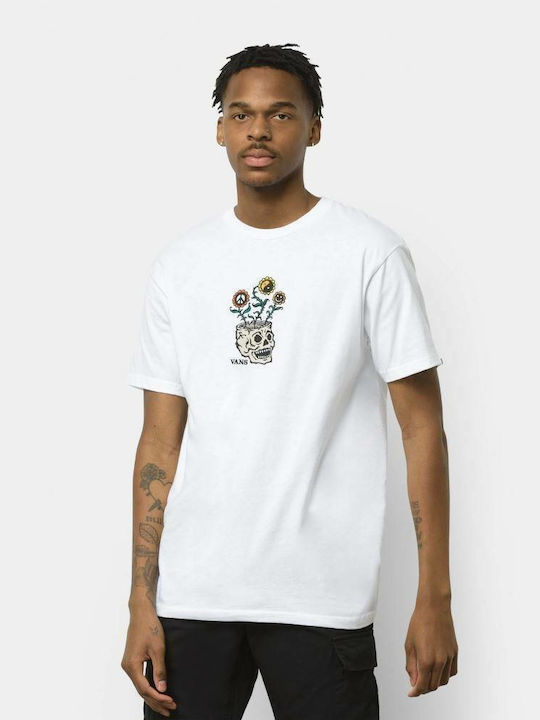 Vans Sprouting Ανδρικό T-shirt Λευκό με 