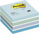 3M Sticky Note Pads in Cube 450 Sheets Blue 7.6x7.6pcs Post It