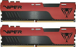 Patriot Viper Elite ΙΙ 32GB DDR4 RAM with 2 Modules (2x16GB) and 3600 Speed for Desktop