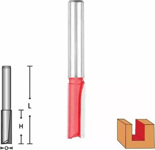 Benman Grooving Cutter Cutter Bit for Groove Shaping in Wood 10mm x 51mm x 8mm