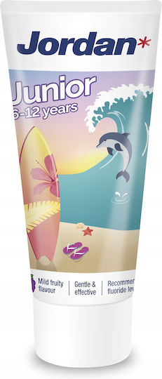 Jordan Junior Children's Toothpaste for 6+ Years with Mint Flavor 50ml