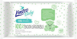 Linteo 100% Biodegradable Wet Wipes 48buc