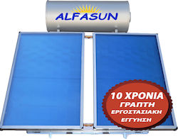 Alfasun Ηλιακός Θερμοσίφωνας 160 λίτρων Glass Διπλής Ενέργειας με 3τ.μ. Συλλέκτη