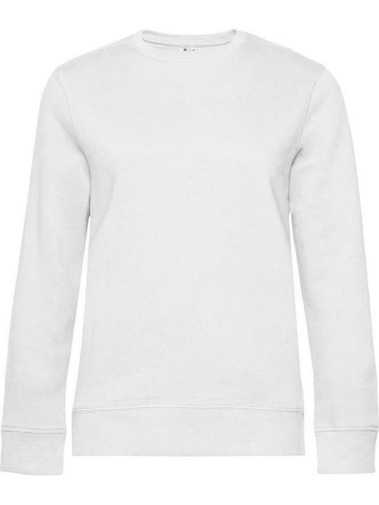 B&C Queen Women's Long Sleeve Promotional Blouse White