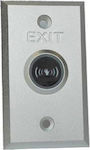 Hikvision Complete Wall Push Exit Button with Frame Silver DS-K7P04