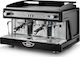 Wega Airy EVD/2 Commercial Espresso Machine 2-Group Black W73.5xD58xH50.5cm