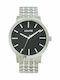 s.Oliver Herrenuhr 43mm Batterie mit Silber Metallarmband