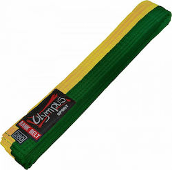 Olympus Sport Gürtel für Kampfkünste Yellow/Green Gelb/Grün