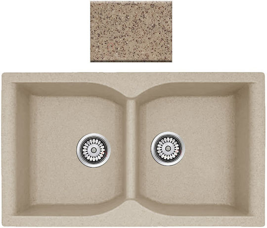 Crown R-86 Economic 6886 Ένθετος από Συνθετικό Γρανίτη Μ86xΠ50cm Granite Sand