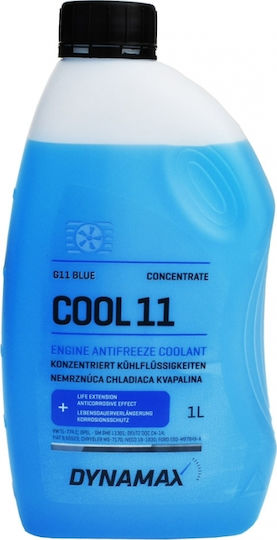 Dynamax Cool 11 Συμπυκνωμένο Αντιψυκτικό Υγρό Ψυγείου Αυτοκινήτου G11 -73°C Μπλε Χρώμα 1lt