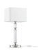 Maytoni Ontario Metal Table Lamp for E27 Bulb with White Shade and Silver Base