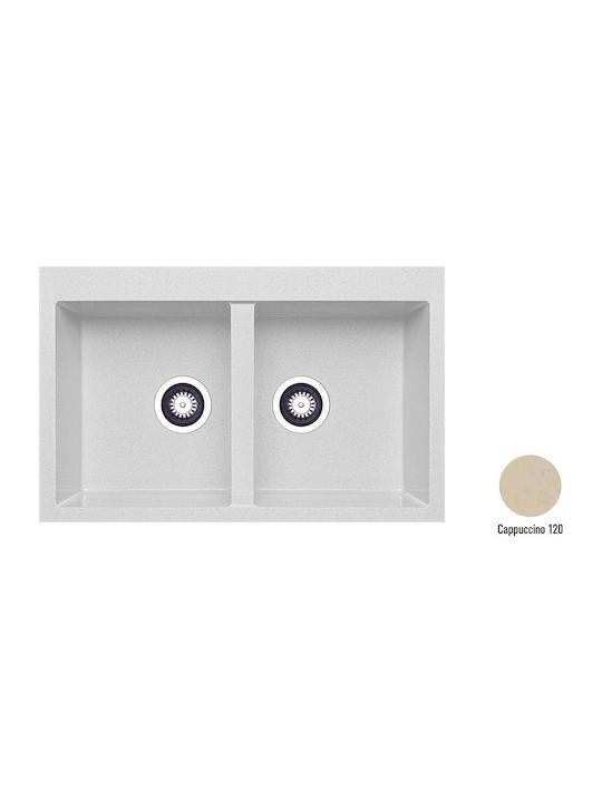 Crown Quadra Q-82 6782 6782-120 Drop-In Spüle a...