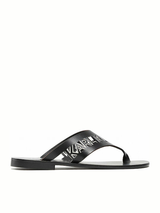 Flache Sandalen für Damen in Schwarz Farbe