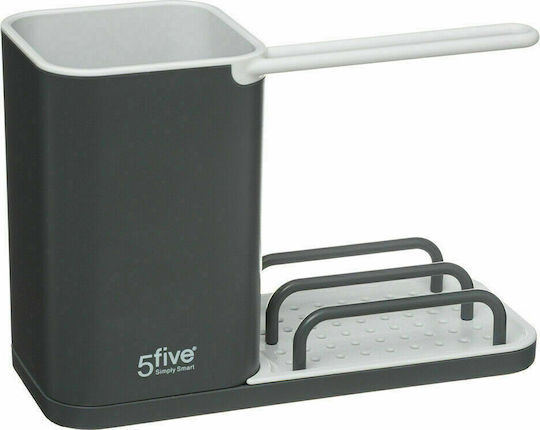 5Five 5Five Kunststoff-Graue Organizer für die Küchenspüle 21x9x14.6cm 5Five 5Five Kunststoff-Graue Organizer für die Küchenspüle 21x9x14.6cm