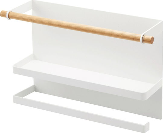 Yamazaki Distribuitor de role Montat pe perete Metalică Albă 32x9.5x20cm 5087 Yamazaki Distribuitor de role Montat pe perete Metalică Albă 32x9.5x20cm 5087