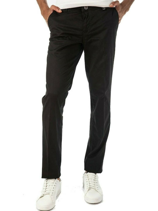 Sogo 20004-422-30 Ανδρικό Παντελόνι Chino Ελαστικό σε Κανονική Εφαρμογή Μαύρο
