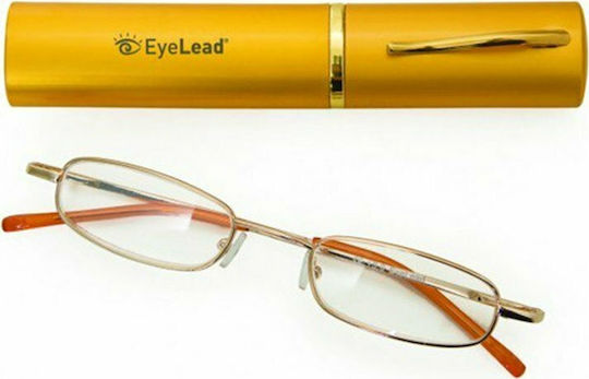 Eyelead P 203 Reading Glasses +1.50 Pocket In Gold Colour