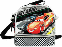 Gim Shoulder Lunch Bag 4.5lt Black Disney Cars L20 x W15 x H21cm