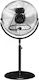 Trotec TVM 18 S Pedestal Fan 100W 45cm Diameter Silver