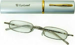 Eyelead P 203 Reading Glasses +1.25 Pocket in Silver color P 203