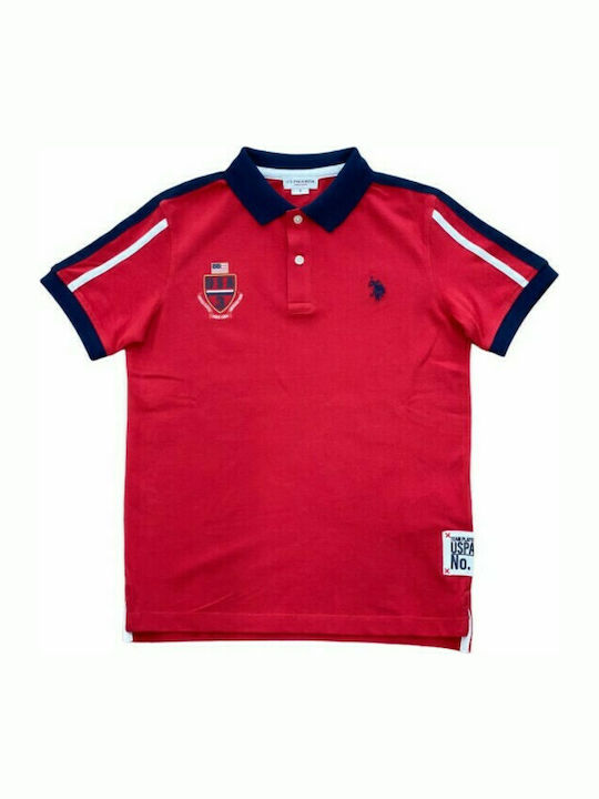 U.S. Polo Assn. Kids Polo Short Sleeve Red