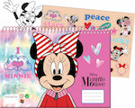 Gim Μπλοκ Ζωγραφικής Minnie 23x33cm 40 Φύλλα με Stickers