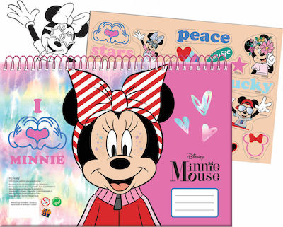 Gim Μπλοκ Ζωγραφικής Minnie 23x33cm 40 Φύλλα με Stickers