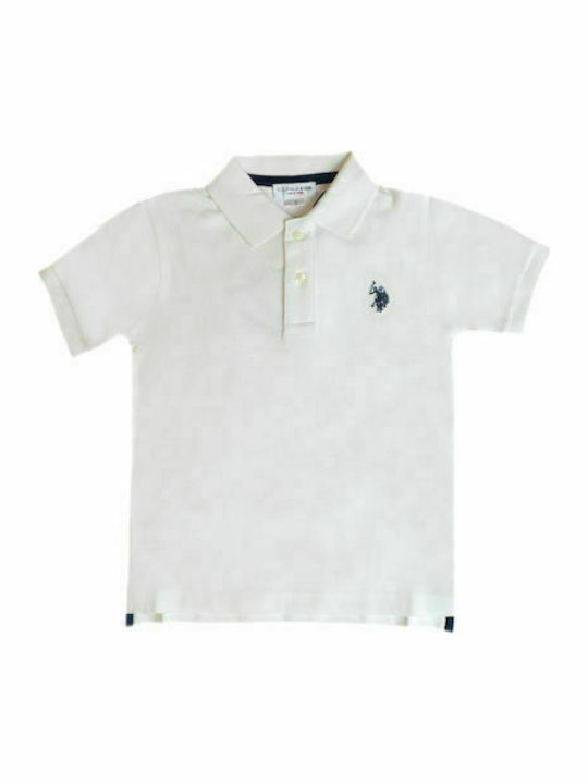 U.S. Polo Assn. Kids Polo Short Sleeve White