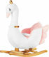 Kikka Boo White Swan Κουνιστό Παιχνίδι Κύκνος για 12+ μηνών για Βάρος έως 30kg Λευκό