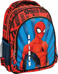 Gim Spider-Man Σχολική Τσάντα Πλάτης Νηπιαγωγείου σε Κόκκινο χρώμα Μ25 x Π15 x Υ30cm