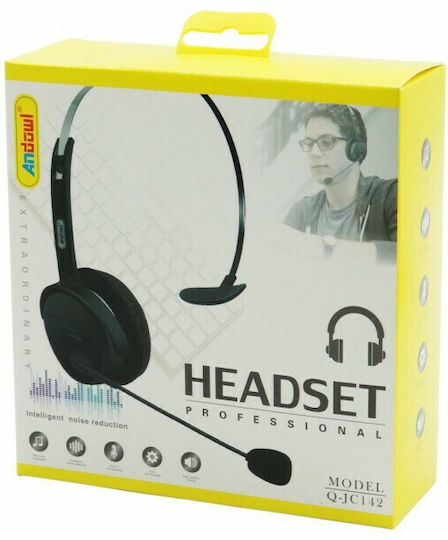 Andowl Q-JC142 On Ear Multimedia Ακουστικά με μικροφωνο και σύνδεση 3.5mm Jack