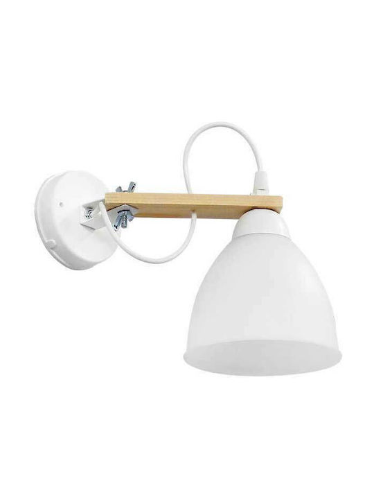 Heronia Vintage Lamp Wall with Socket E27 White 28x19x19cm