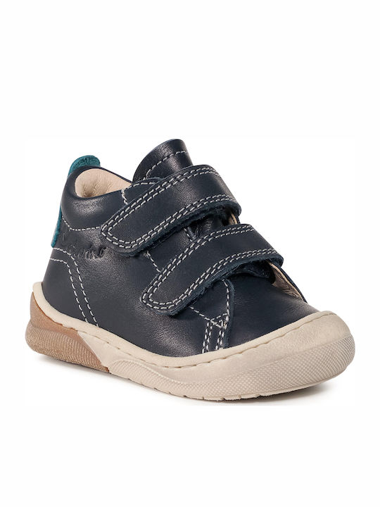 Punky Kids Boots with Velcro Navy Blue